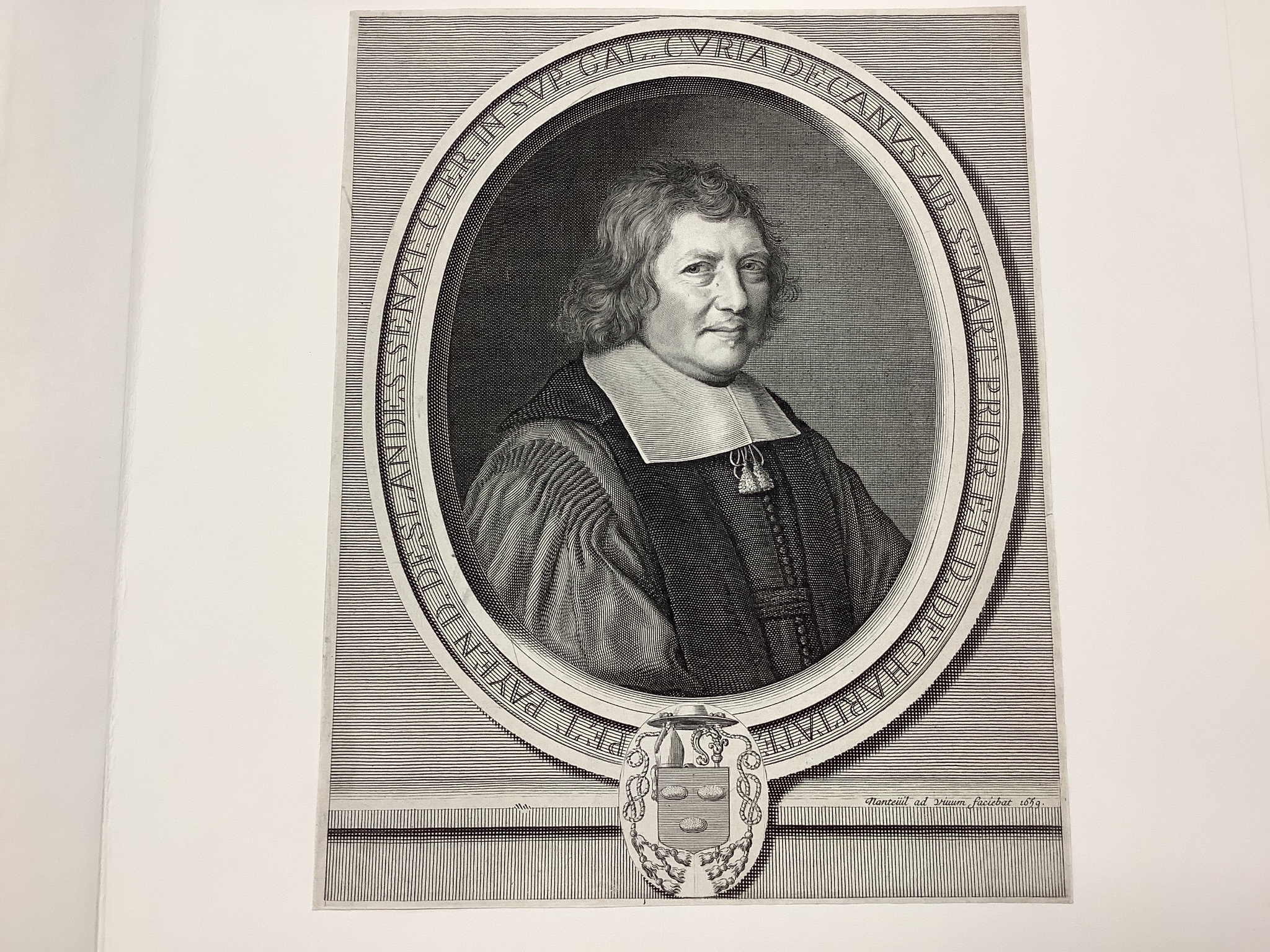 Robert Nanteuil, set of 8 engravings, portraits, 35 x 27cm, and three similar smaller engravings, all unframed.